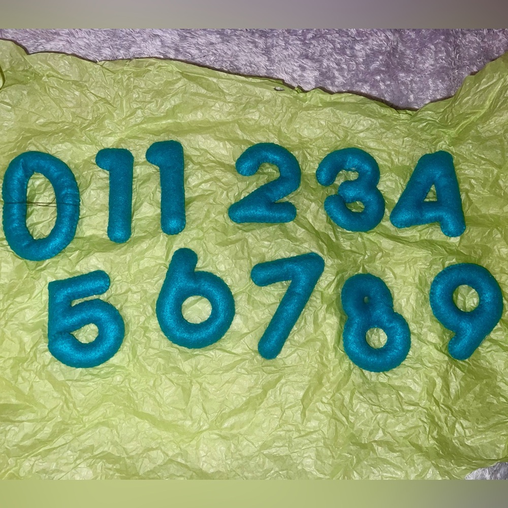 Large Felt Numbers